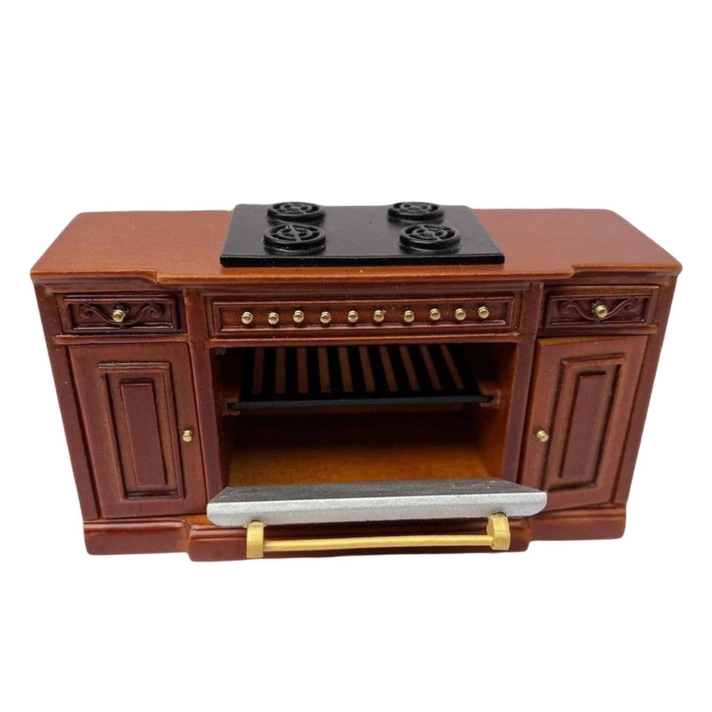 12 Scale Dollhouse Wood Cooker Cupboard Furniture Sets red E821692