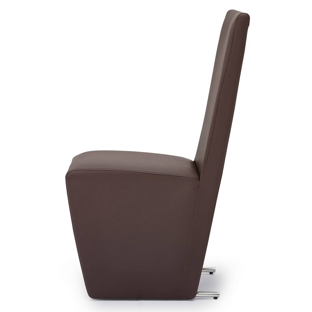 Brown High Back Modern Dining Chair J35594