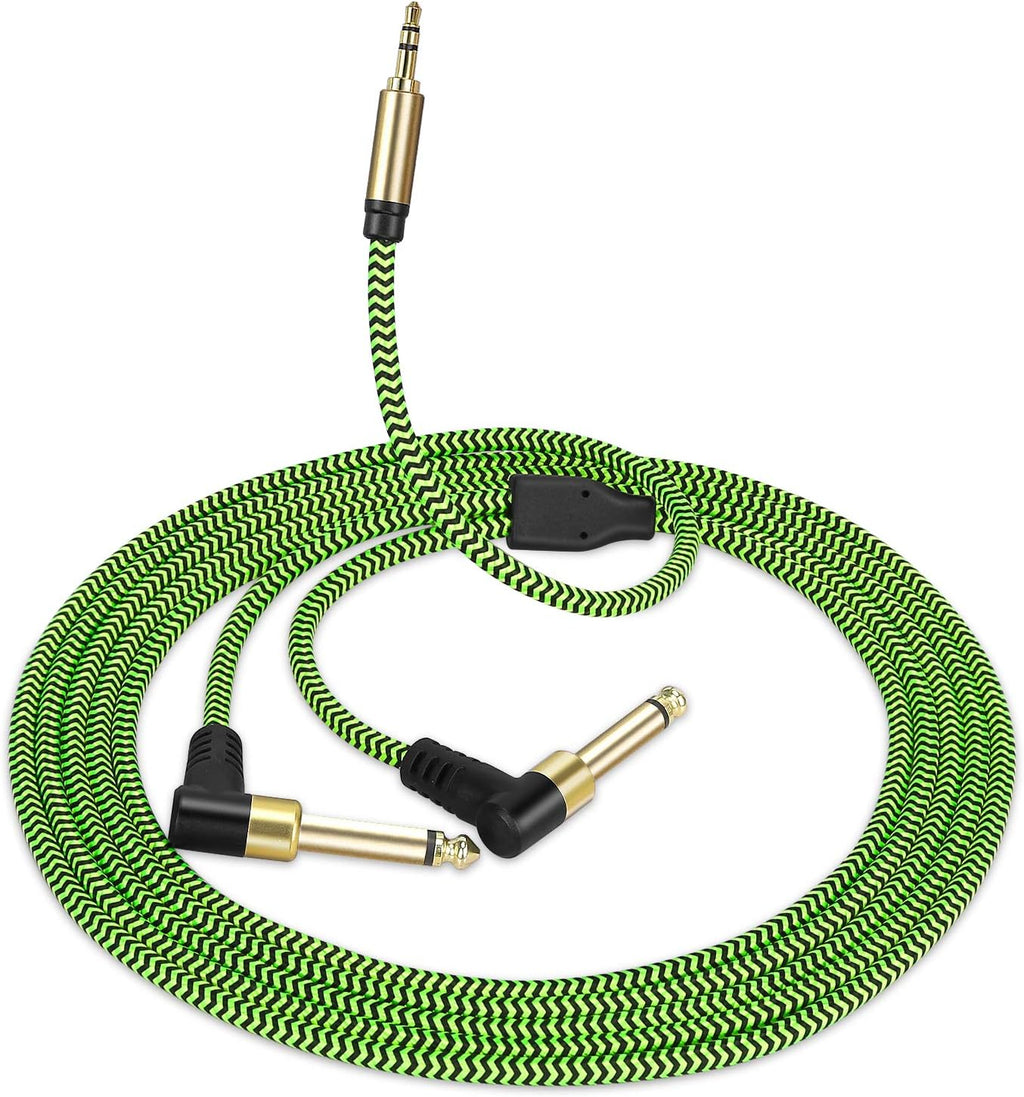 6.35mm 1/4 Male to 3.5mm 1/8 Male TRS Stereo Audio Cable 100ft V925882