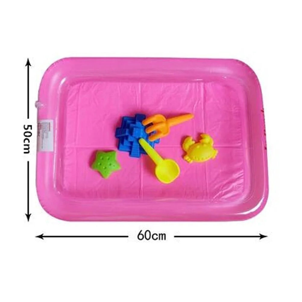 Pink Inflatable Sandbox Sand Toy Tray K414