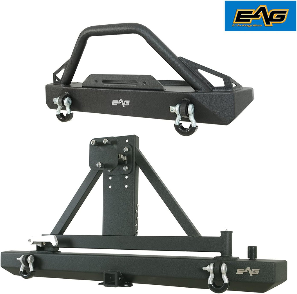 Front Winch Bumper and Rear Bumper with Assembled Tire Carrier I38098