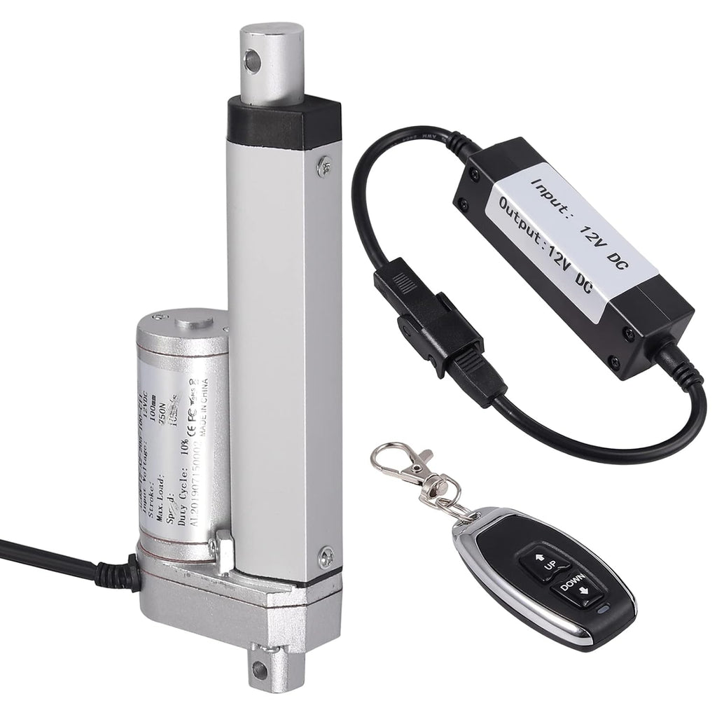 100mm 4-inch 750N Linear Actuator Motor and Controller Bundle H829334