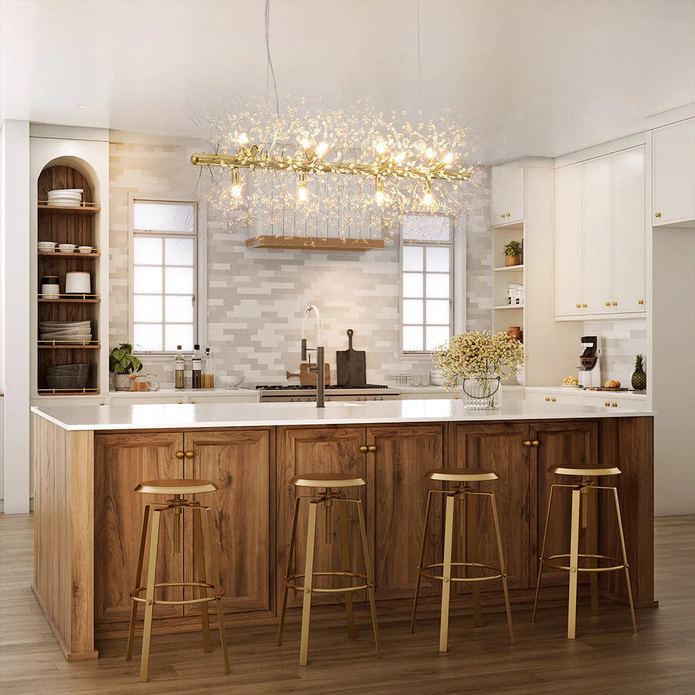 12-Light Dimmable Contemporary Sputnik Chandelier P6636