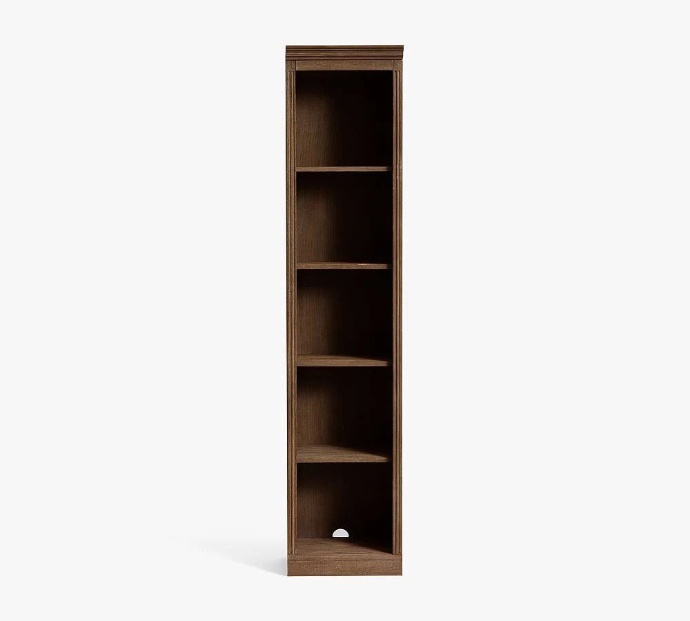 Brown Wash Narrow Bookcase G762