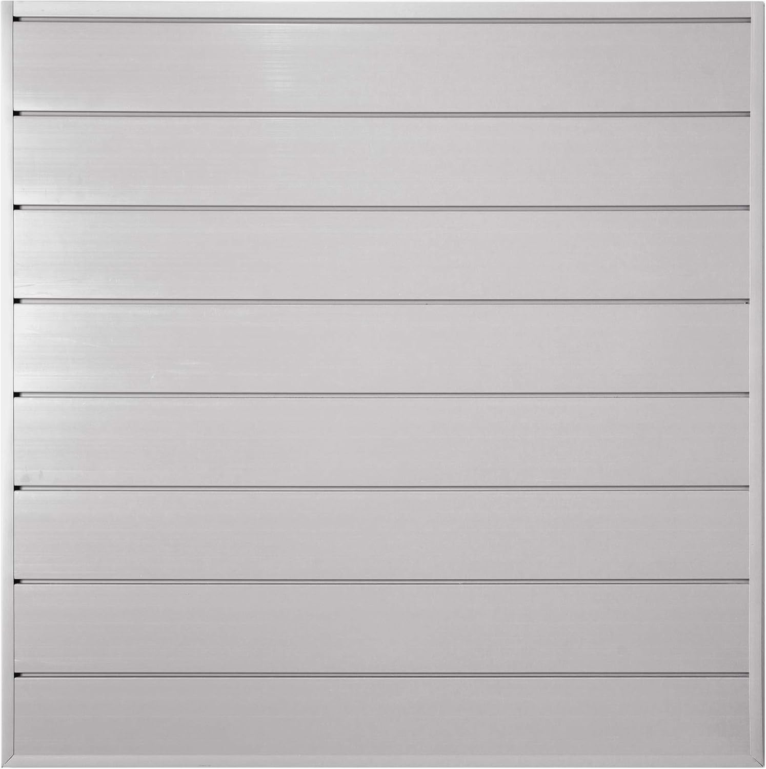 White PVC Slat Wall Panels, 4ft by 4ft Section O5872