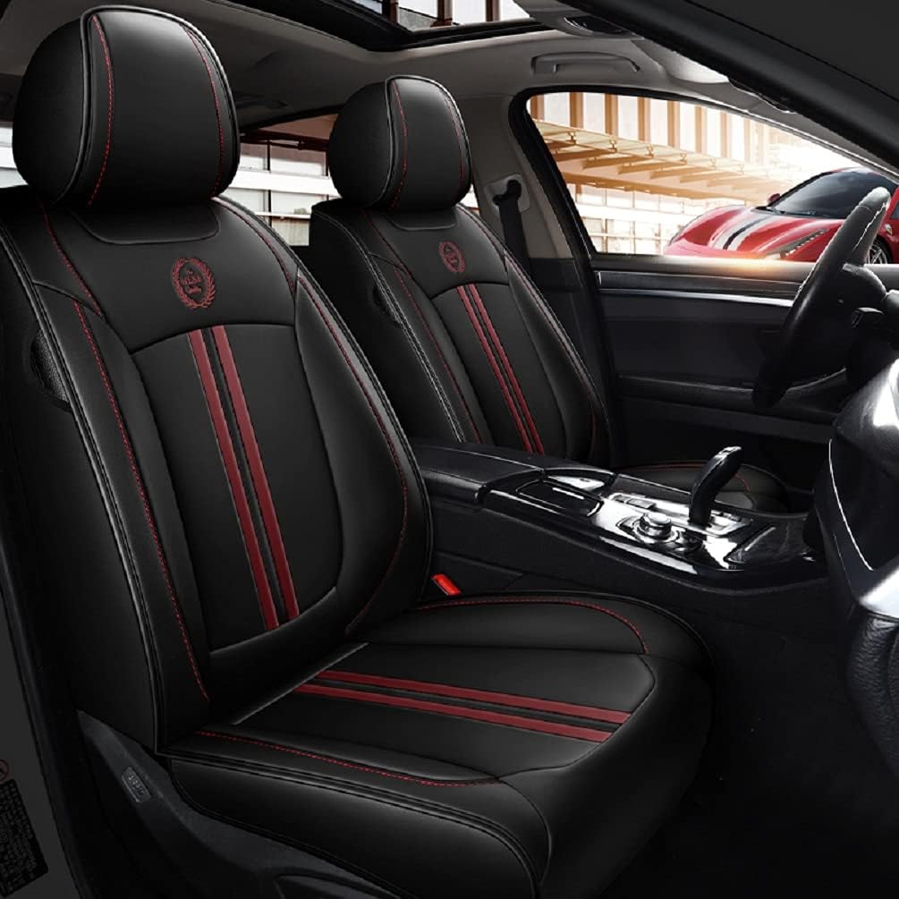 Pink PU Leather Car Seat Covers Y898