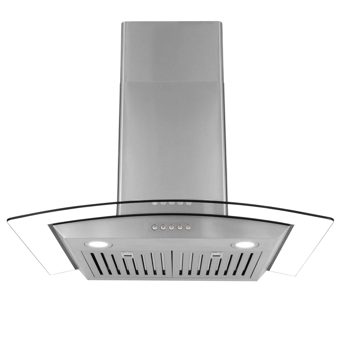 30x22 Wall Mount Range Hood with Glass, Stainless Steel I473