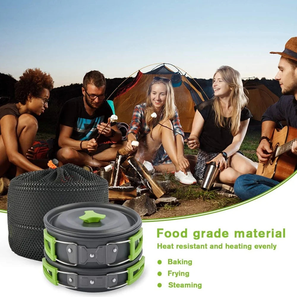 Camping Cookware Set with Pot and Frying Pan B9277
