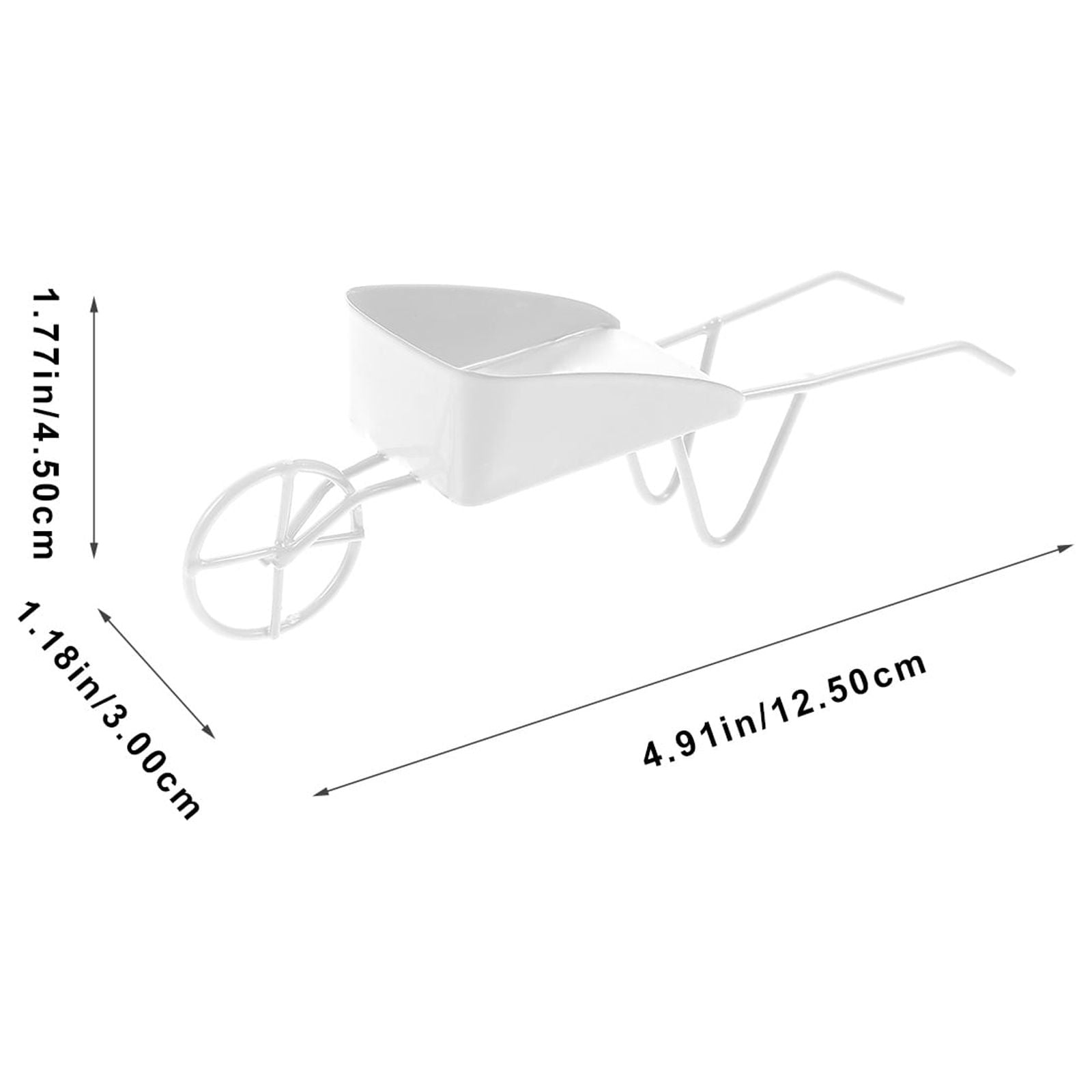 Mini Vintage Metal Wheelbarrow I996