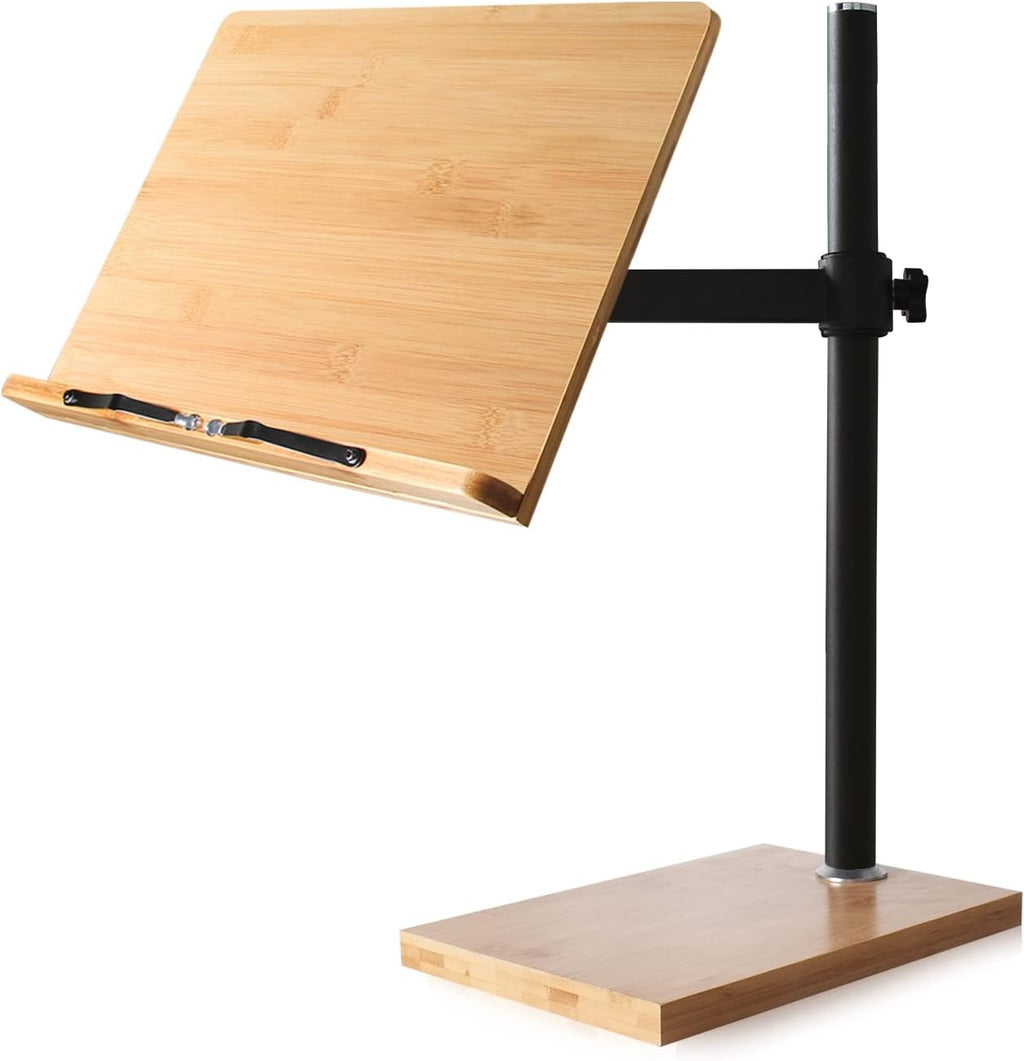 Large Bamboo Wood Book Stand Cookbook Holder, Pack of 2 S935
