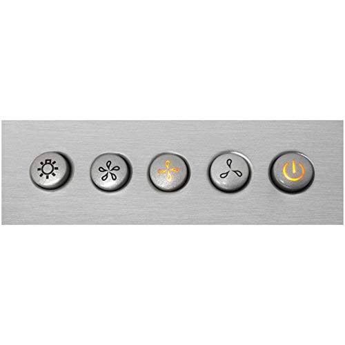 30x22 Wall Mount Range Hood with Glass, Stainless Steel I473