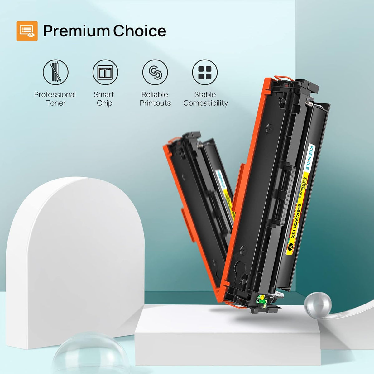 4 Pack Compatible Toner Cartridge for HP 206X High Yield R2950
