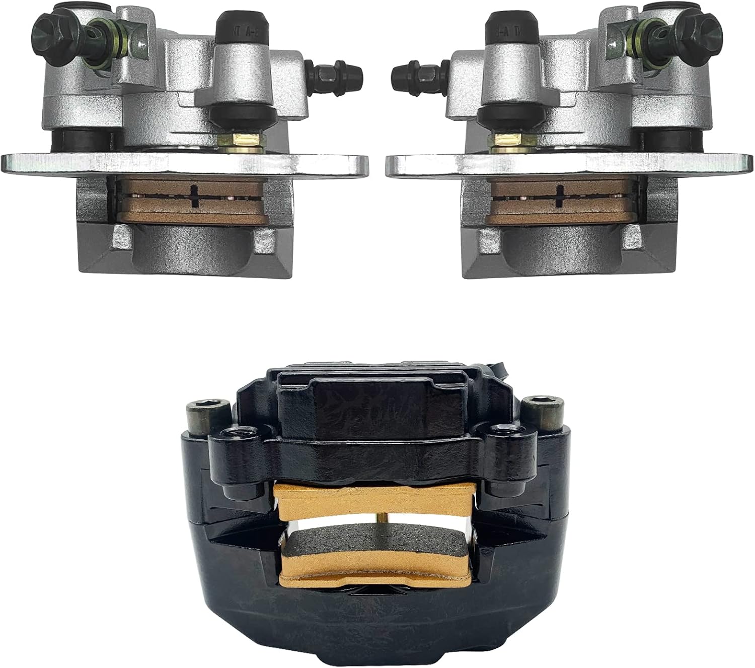 Front Left Right & Rear Brake Calipers for Yamaha Grizzly 660 YFM660 F 2002-2008 E9640