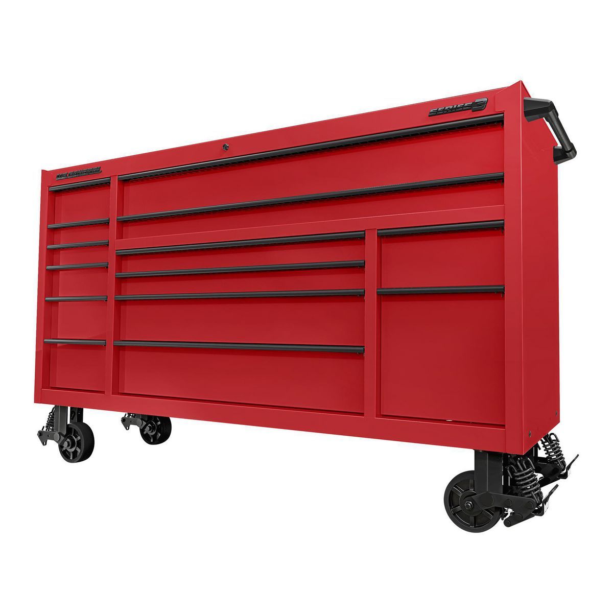 72 in. x 22 in. Triple-Bank Roll Cab, Slate Gray W1588