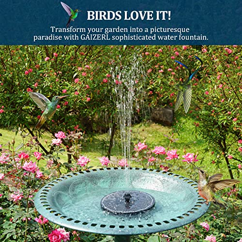 3.5W Solar Bird Bath Fountain with Color LED Lights B449961