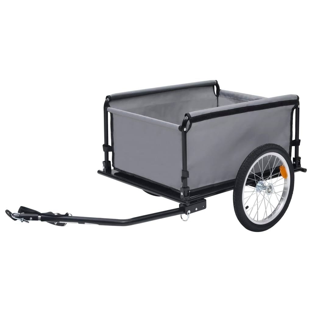 Gray and Orange Bike Cargo Trailer Y832662
