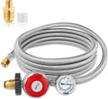 12 Foot High Pressure Adjustable Propane Regulator 0-30 PSI with Gauge P240