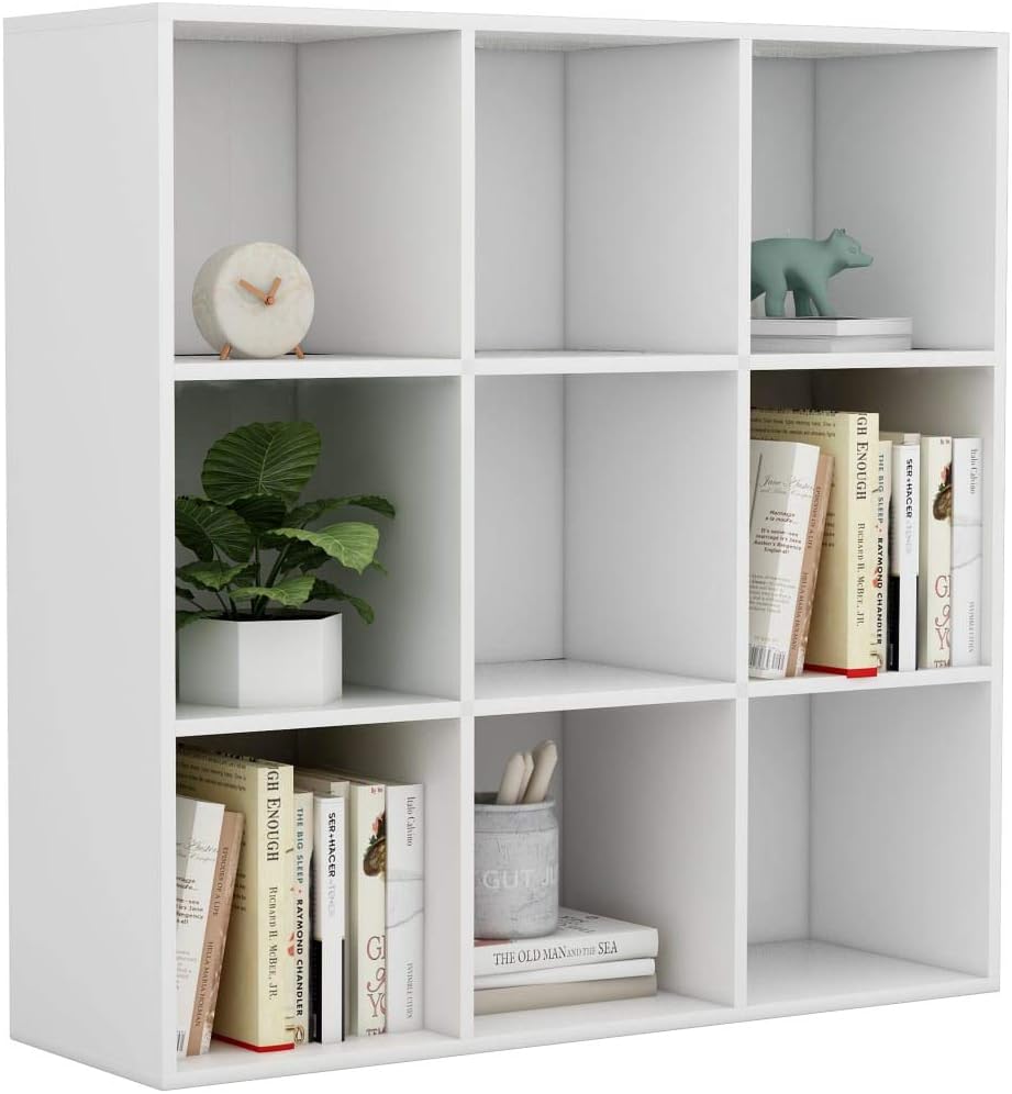 White Chipboard Book Cabinet L42876