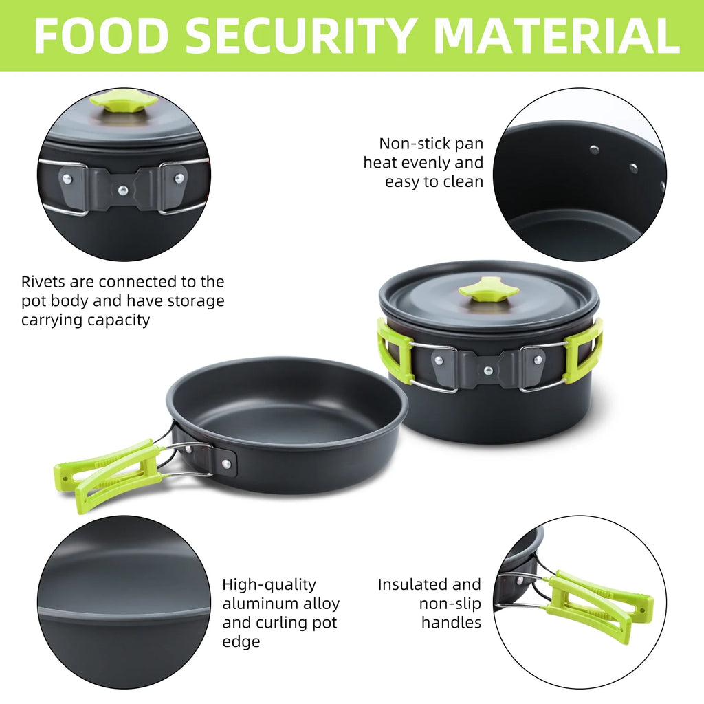 16pcs Camping Cookware Set R56442