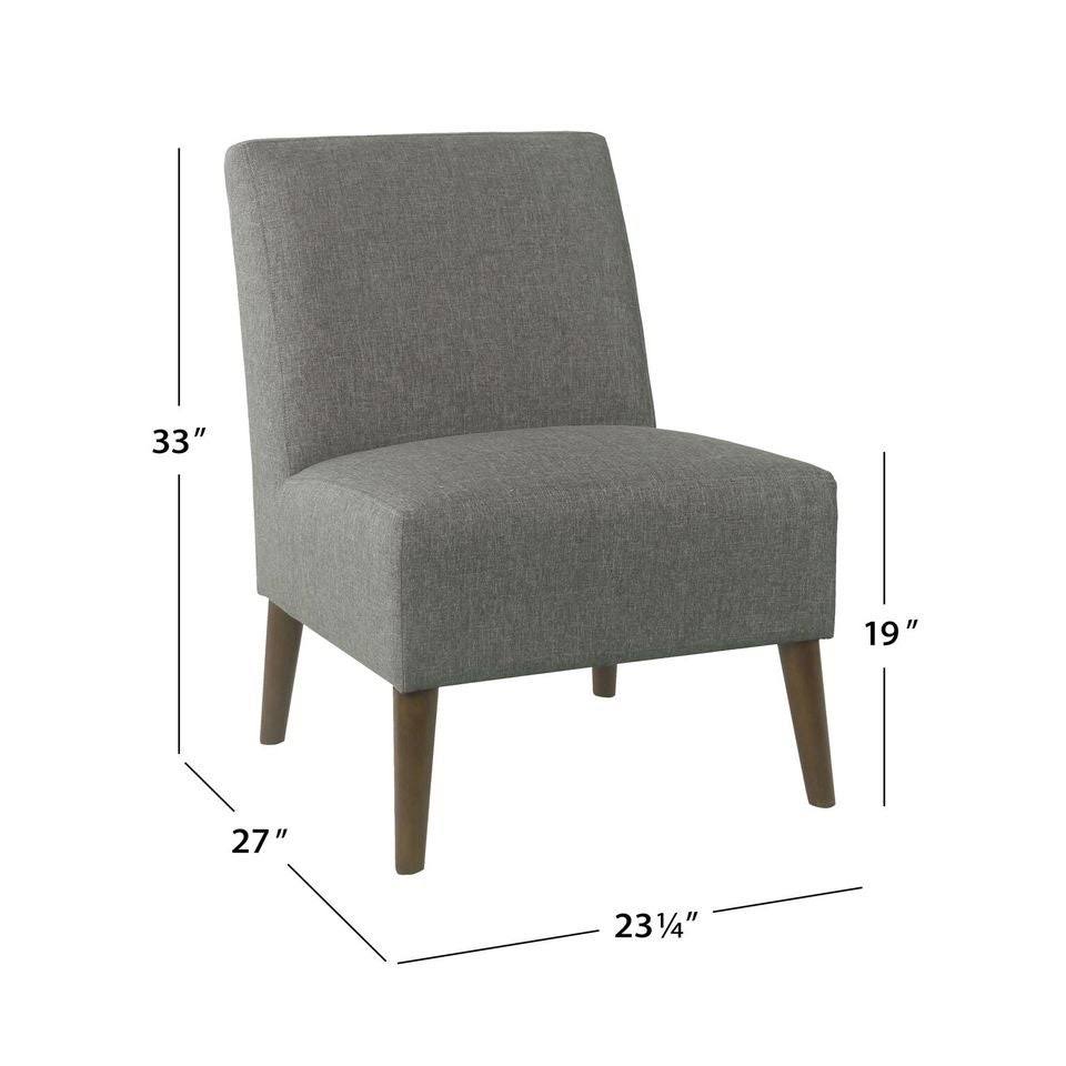 Navy Blue Armless Dining Accent Chair S8607