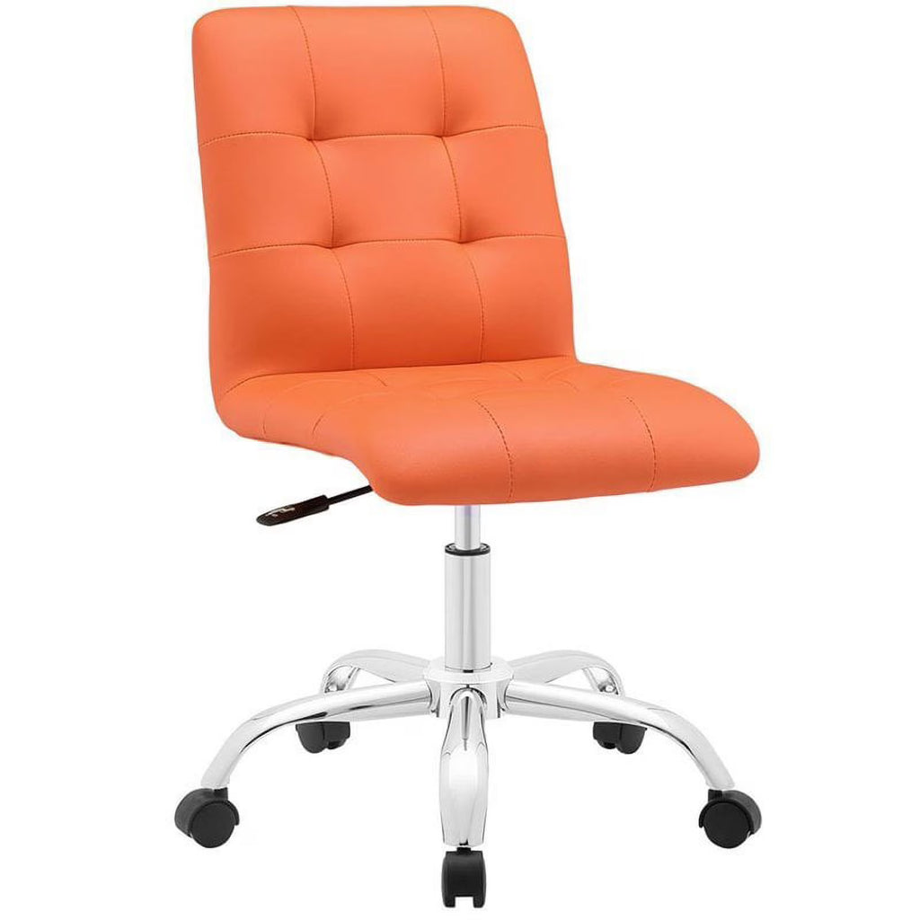Faux Leather Mid Back Swivel Office Chair O8872