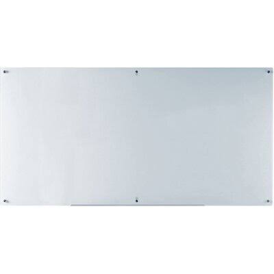 White Glass Dry-Erase Board 36 inch x 72 inch with Aluminum Marker Tray I4381