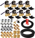 1/2" NPT Air Ride Suspension High Flow Electric Air Valves/Solenoids 210 PSI Four Corners with Fittings and Hoses M243