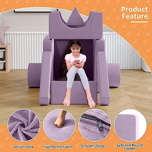 Modular Kids Play Couch 13PCS Blue J156