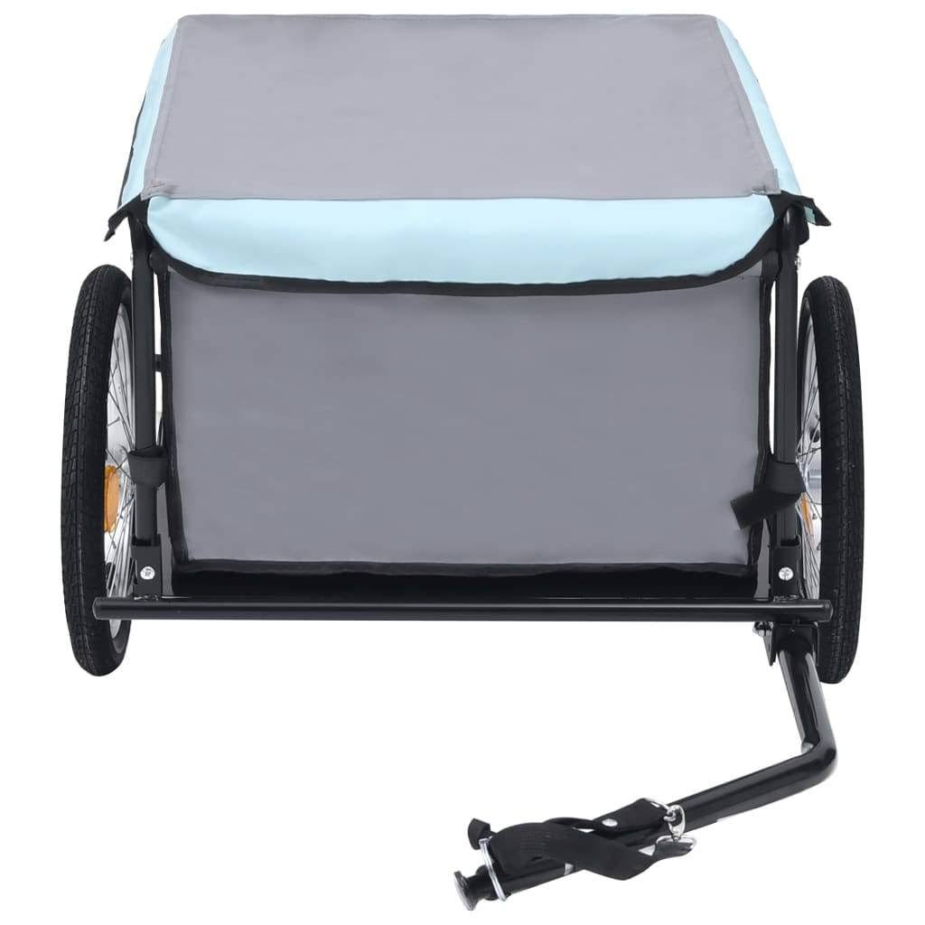 Gray and Orange Bike Cargo Trailer Y832662