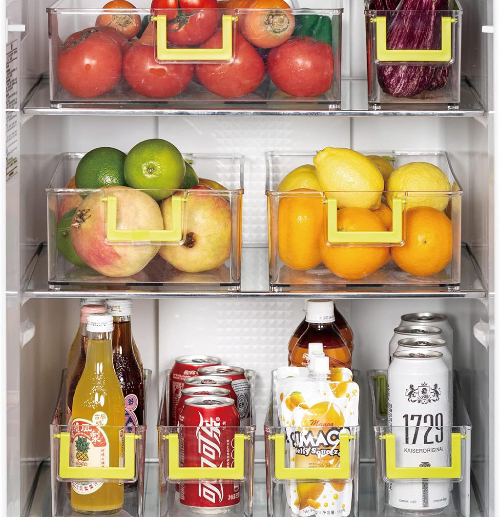 Clear Refrigerator Organizer Bins, 3 Pantry Bins R25522