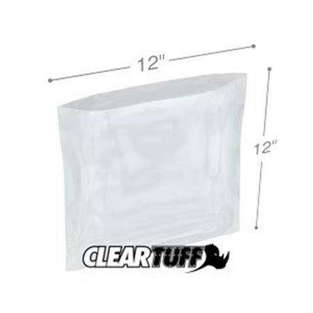 Clear Poly Bags 12 x 12 in. 0.002 Gauge Case of 1000 N24386