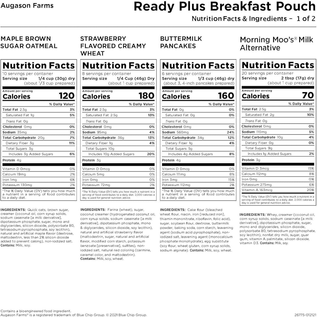 30-Year Shelf Life Emergency Food Supply O42783