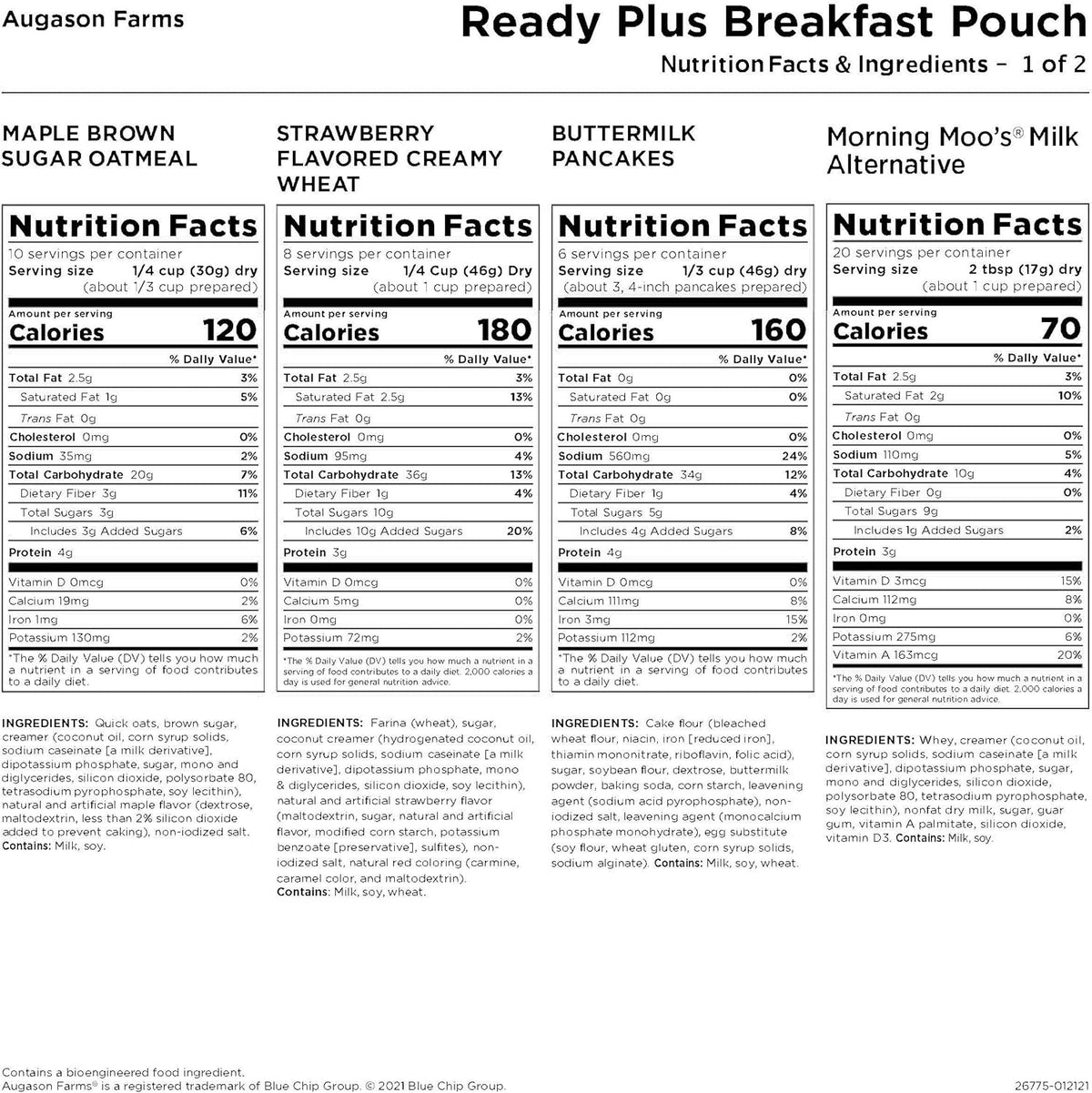 30-Year Shelf Life Emergency Food Supply O42783
