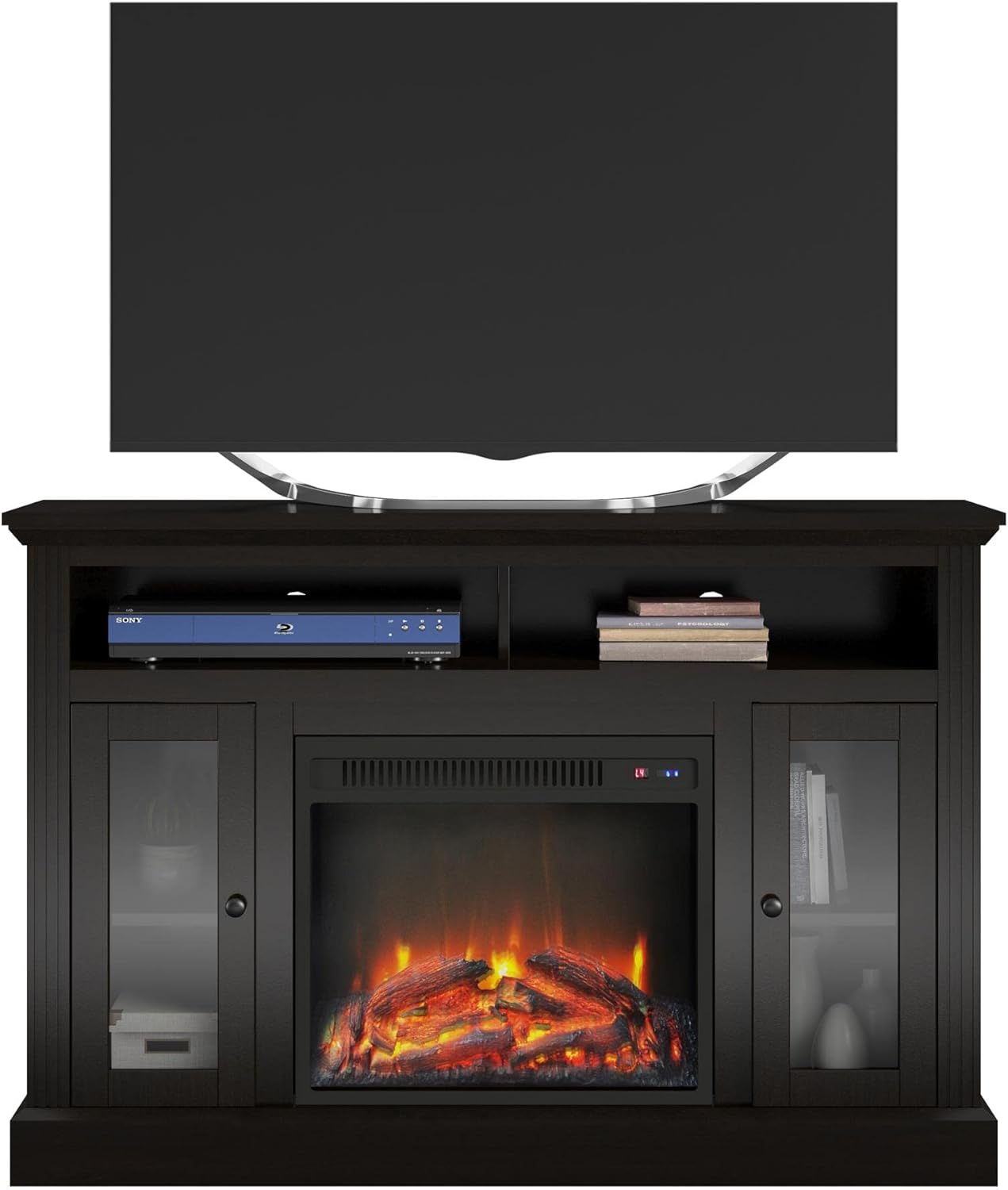 Espresso Electric Fireplace TV Console G14859