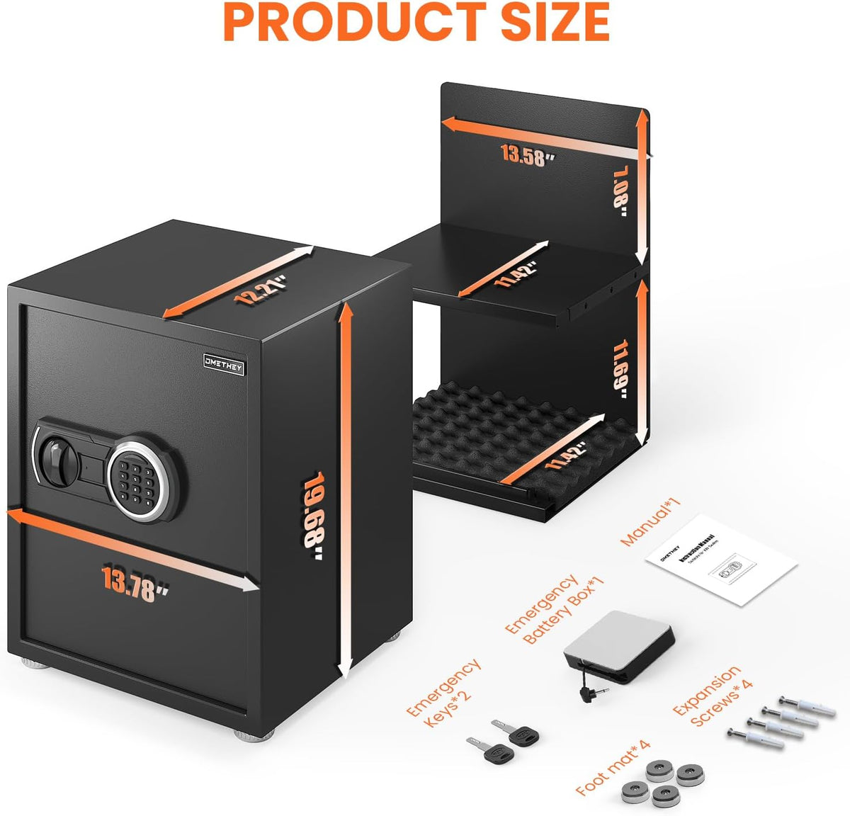 2.3 Cub Fireproof Safe with Digital Keypad Z19474