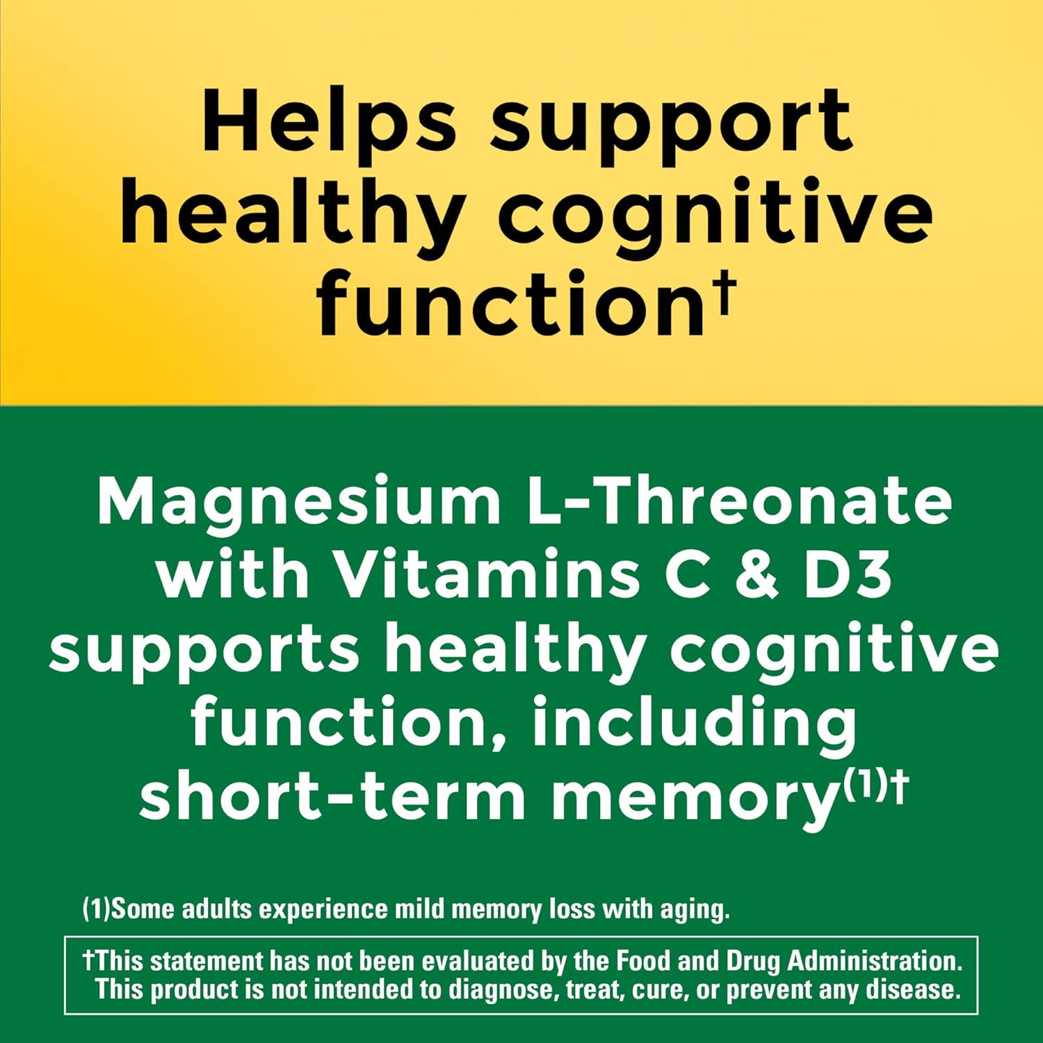 90 Capsules Magnesium L-Threonate Supplement A911083