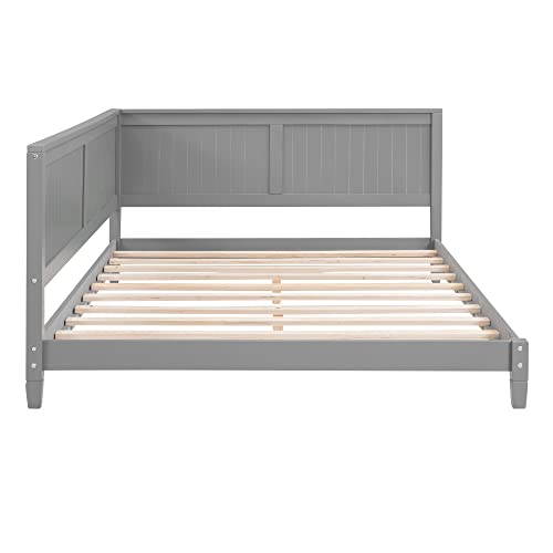 Full Size White Wood Daybed Frame K28725