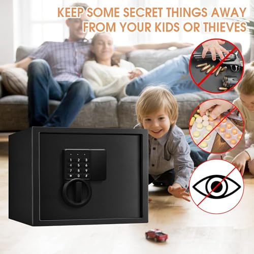 1.6 Cub Fireproof Waterproof Digital Safe with Removable Shelf L453
