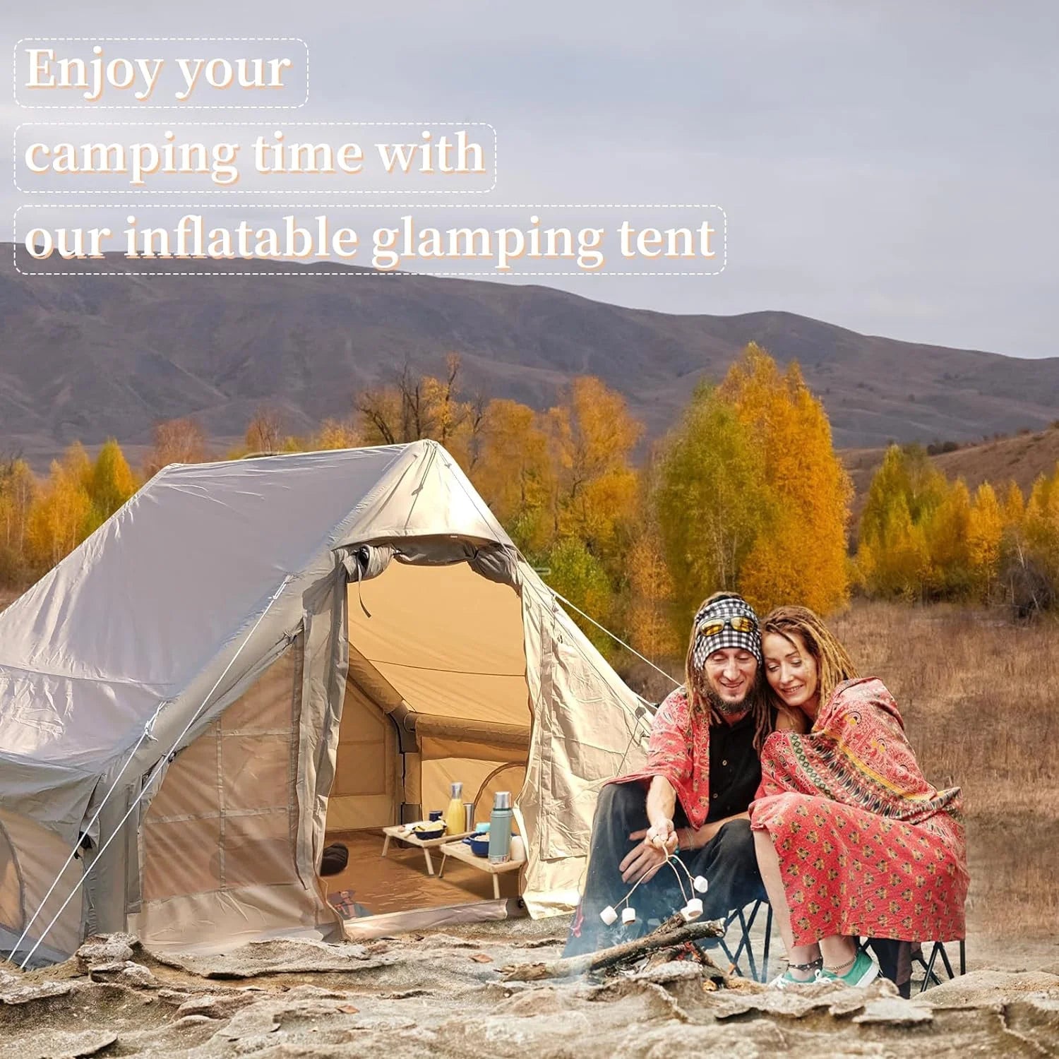 Large Inflatable Oxford Air Tent for 4-6 Persons B130767