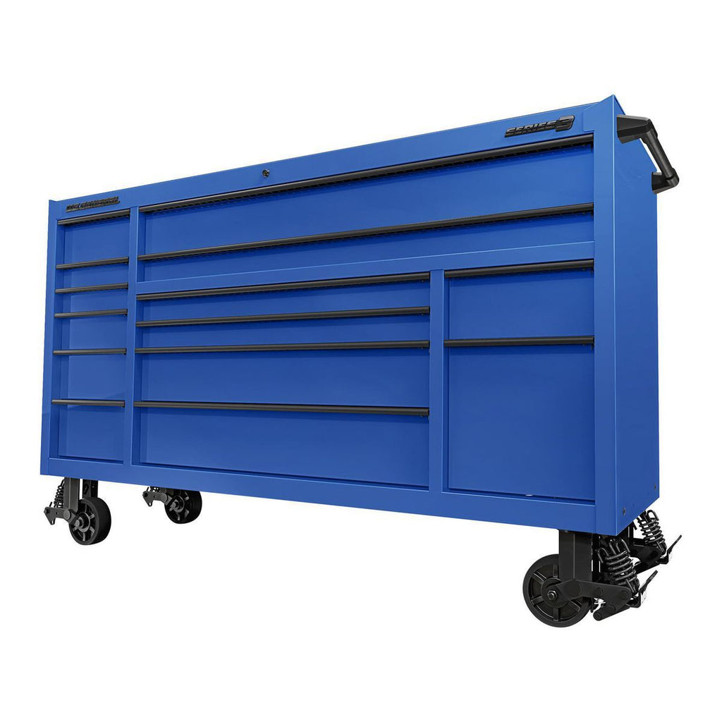 72 in. x 22 in. Triple-Bank Roll Cab, Slate Gray W1588