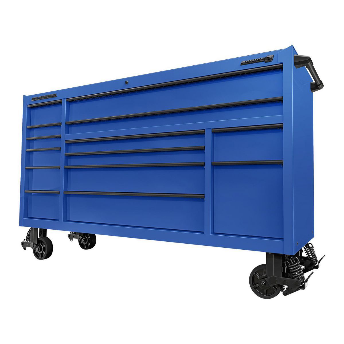 72 in. x 22 in. Triple-Bank Roll Cab, Slate Gray W1588