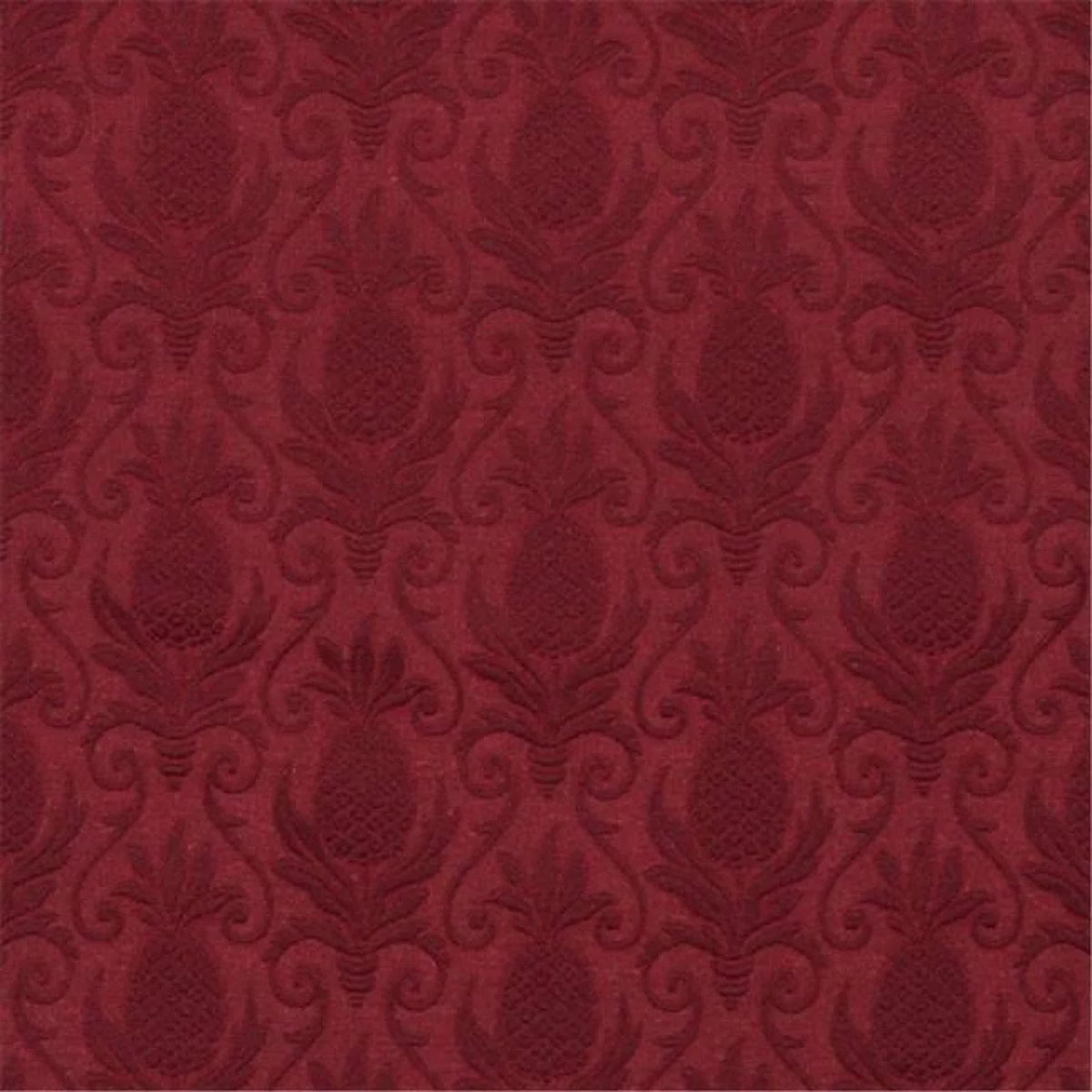 Burgundy Pineapple Jacquard Woven Upholstery Fabric L21349