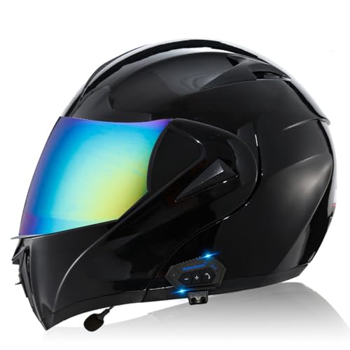 Motorcycle Bluetooth Full Face Modular Helmet with Dual Visor O304