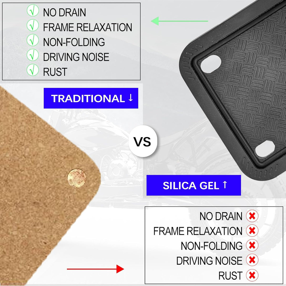 Rust Proof Silicone License Plate Frame 4x7 in Z592354