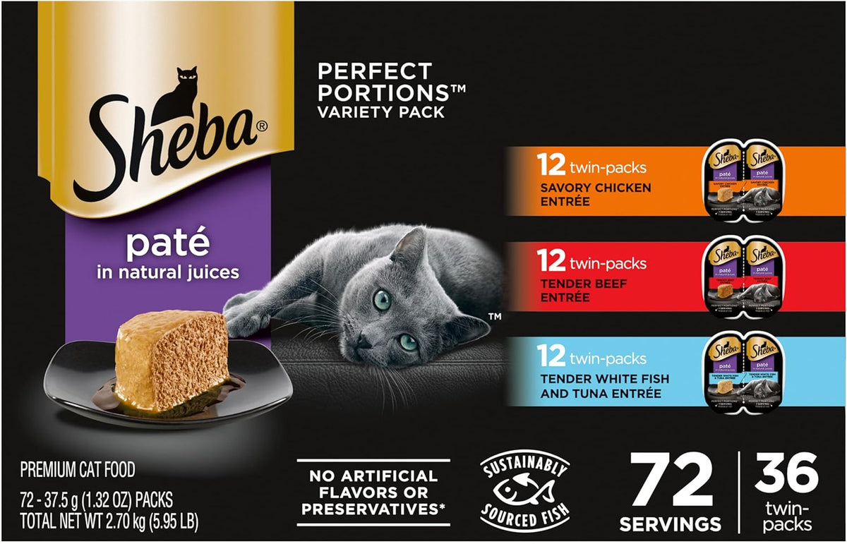 Paté Wet Cat Food Trays, 36 Count, 72 Servings Z67222