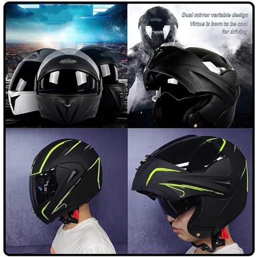 Motorcycle Bluetooth Full Face Modular Helmet with Dual Visor O304