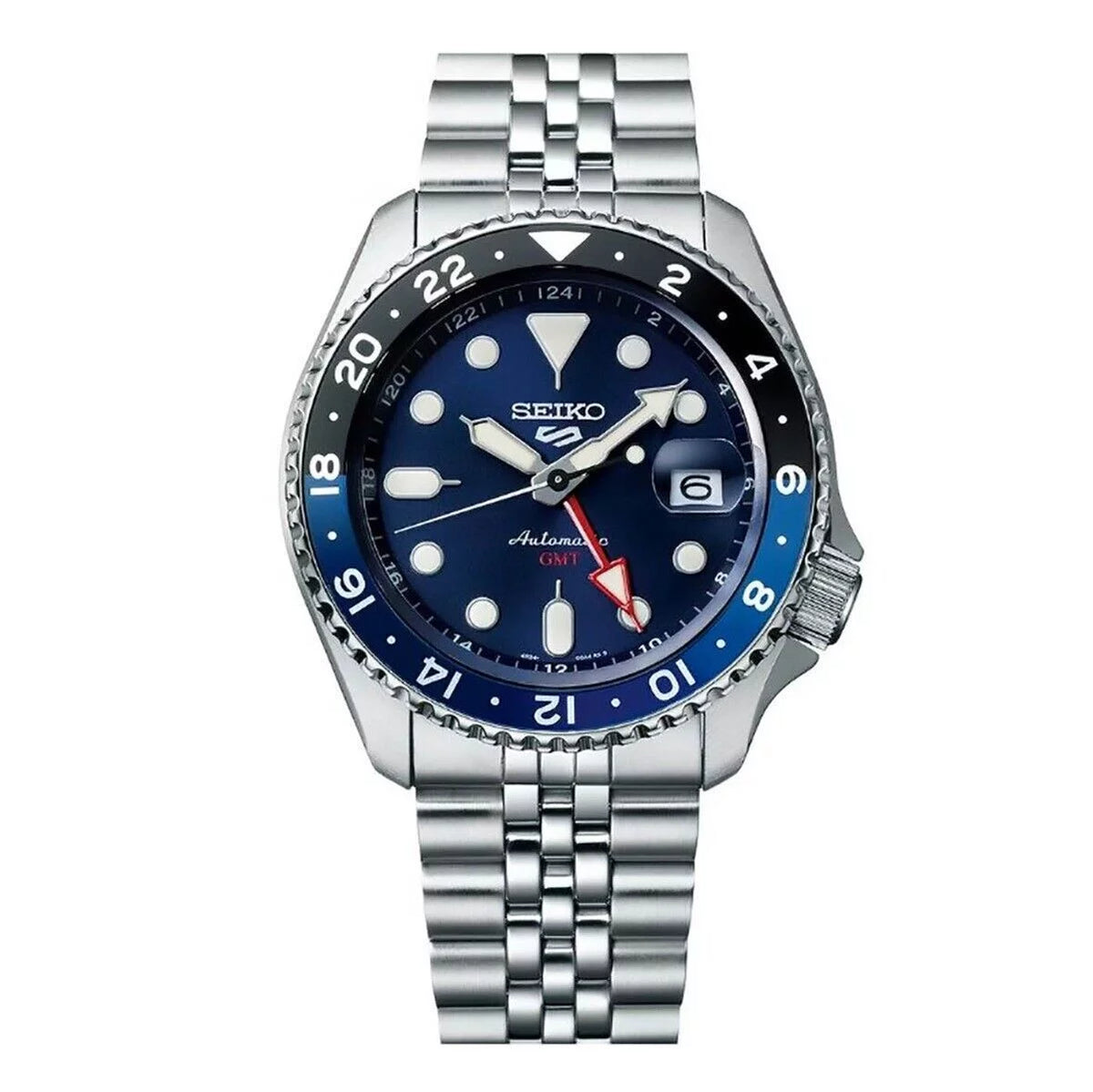 Black and Blue Bezel Watch D8388