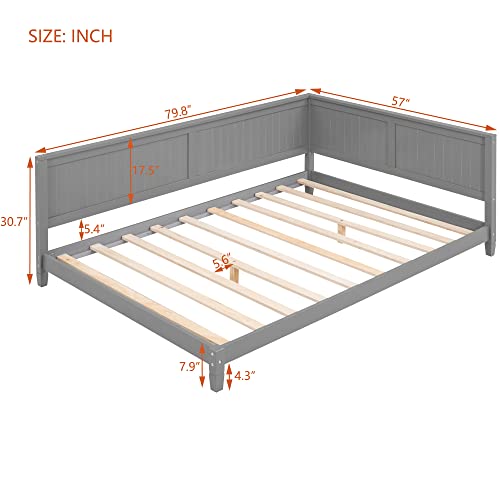 Full Size White Wood Daybed Frame K28725