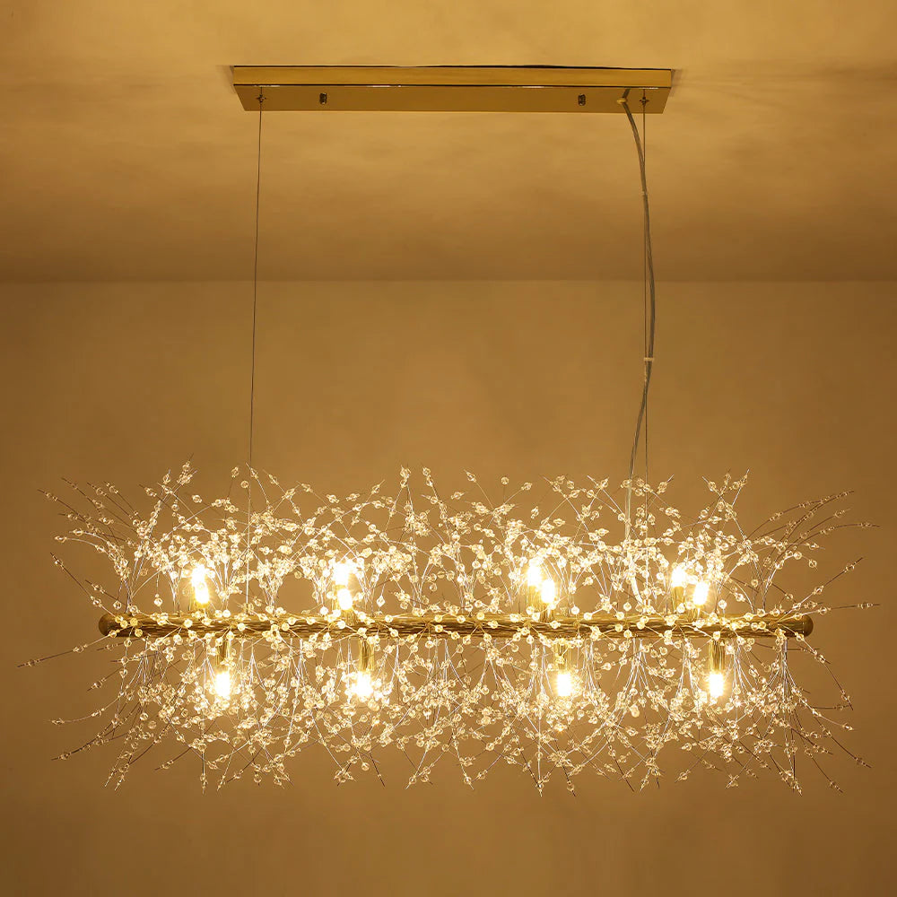 12-Light Dimmable Contemporary Sputnik Chandelier P6636