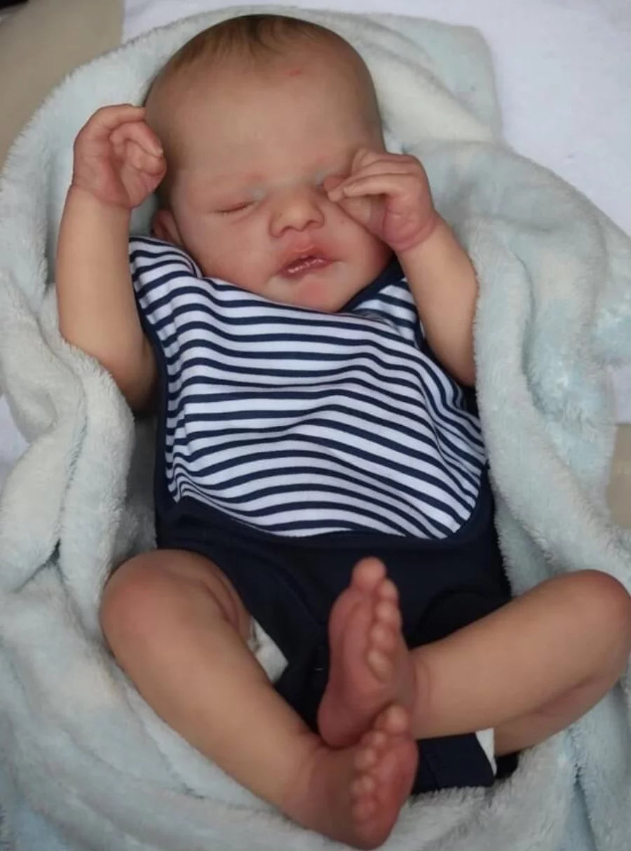 Soft Vinyl Reborn Baby Doll with Cloth Body S3667